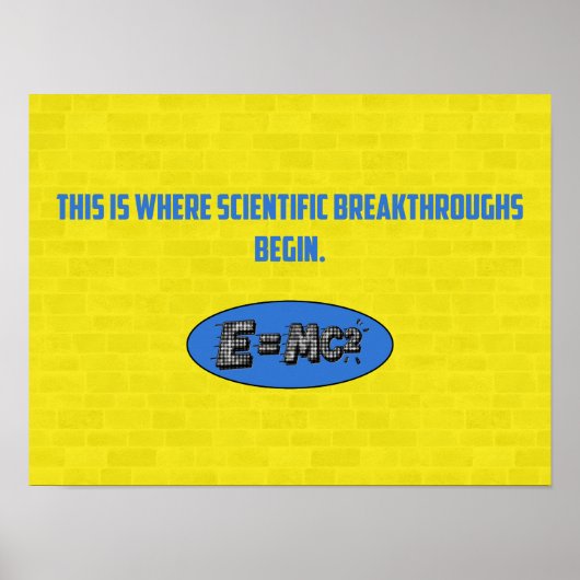 Poster Percées Scientifiques Commencent Ici | STEM (Devant)