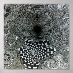 Poster Perception d'un trou noir