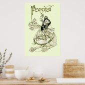 Poster PERCEVAL COMBAT DE DRAGON,QUÊTE SAINT GRAAL Fantas (Cuisine)