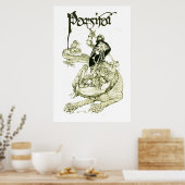 Poster PERCEVAL COMBAT LE DRAGON,QUÊTE SAINT GRAAL Fantas (Cuisine)