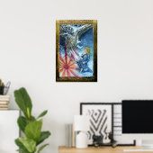 POSTER PERCEVAL ET VISION DU SAINT GRAAL (Bureau à domicile)