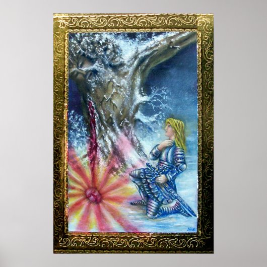 POSTER PERCEVAL ET VISION DU SAINT GRAAL (Devant)