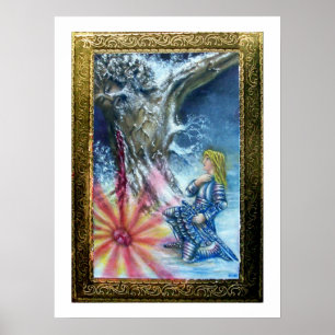 POSTER PERCEVAL ET VISION DU SAINT GRAAL