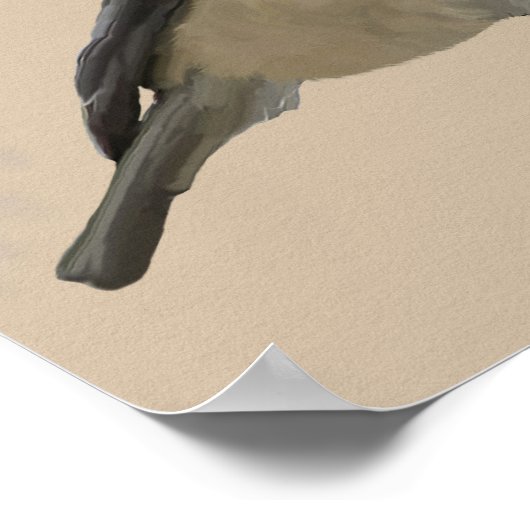 Poster Perched Willow Tit (Coin)