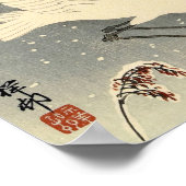 Poster Perching Herons in Snow, 1936 par Ohara Koson (Coin)