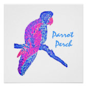 Poster Perchoir de perroquet (Devant)