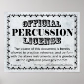 Poster Percussion (Devant)