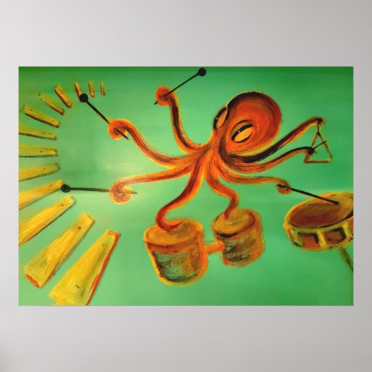 Poster Percussion : poulpe (Devant)
