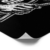 Poster Percussionist Drummer I Destroy Silence Drumming L (Coin)