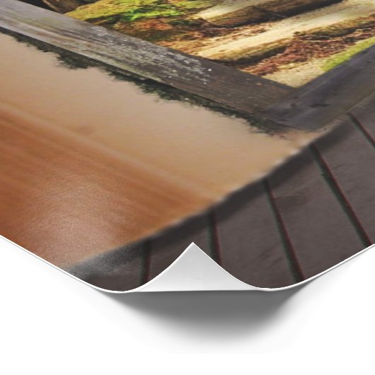 Poster Perdre dans l'imagination en lisant un livre (Coin)