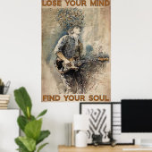 Poster Perdre votre esprit Trouver votre âme (Bureau à domicile)