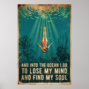 Poster Perdre votre esprit Trouver votre âme