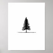 Poster Perdu : arbre solitaire (Devant)