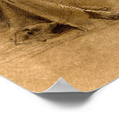 Poster perdu dans la pensée (version papier brun) (Coin)