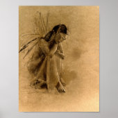 Poster perdu dans la pensée (version papier brun) (Devant)