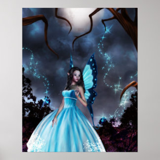 Poster Perdu dans l'affiche de la forêt enchantée