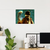 Poster Perdu dans le générateur d'étoiles (Bureau à domicile)