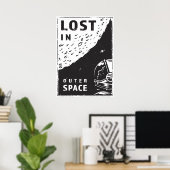 Poster Perdu Dans L'Espace (Bureau à domicile)