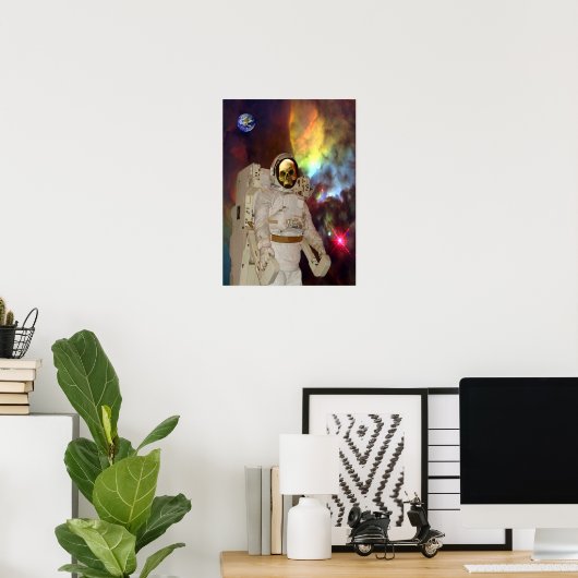 Poster Perdu dans l'espace (Bureau à domicile)