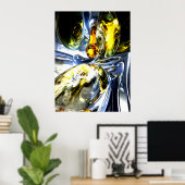 Poster perdu dans l'espace Abstrait (Bureau à domicile)