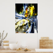 Poster perdu dans l'espace Abstrait (Cuisine)