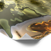 Poster perdu dans l'espace Abstrait (Coin)