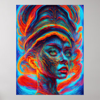 Poster Perdu Dans Mon Esprit Surreal