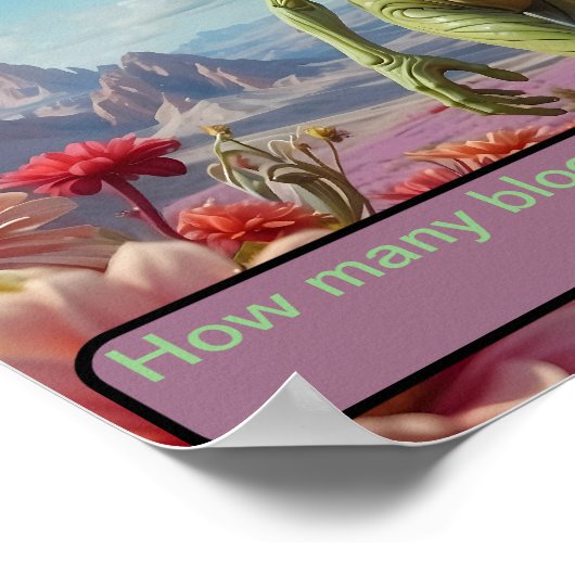 Poster Perdu dans un champ de fleurs (Coin)