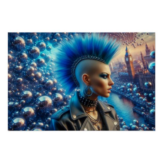 POSTER PERDU DES FILLES-PUNK DANS LA VILLE 2 (Devant)