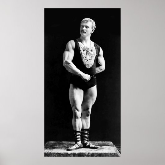 POSTER PÈRE DE BODYBUILDING - EUGEN SANDOW 1893 (Devant)