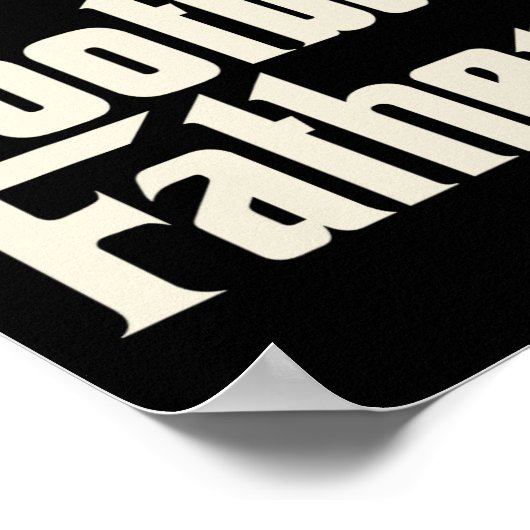 Poster Père de football - Fête des pères dimanche Ball Ga (Coin)