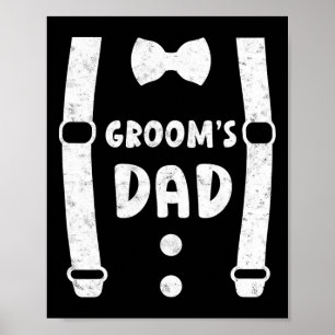 Poster Père de Groom Père de Groom Funny Tee Mariage