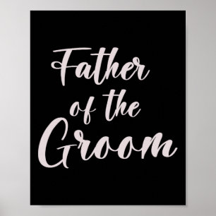 Poster Père De La Groom Tee Équipe Mariage De La Groom Pa