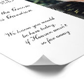 Poster Père de la salle Photo Mariage du siège commémorat (Coin)