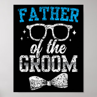 Poster Père Du Mariage De La Fête Groom Bachelor