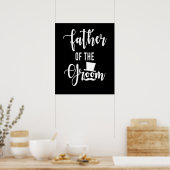 Poster Père Du Mariage Groom (Cuisine)