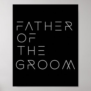 Poster Père du marié Papa enterrement de vie de garçon po