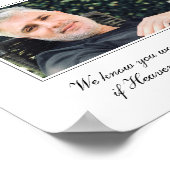 Poster Père du Marié Photo Mémorial Mariage (Coin)