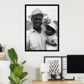 Poster Père et bébé afro-américains 1935 (Bureau à domicile)