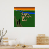 Poster Père Et Enfant - Fête des pères (Cuisine)