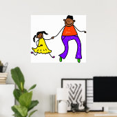 Poster Père Et Fille (Bureau à domicile)