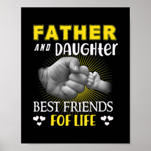 Poster Père Et Fille Meilleurs Amis De La Vie
