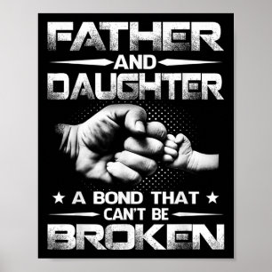 Poster Père et fille un lien qui ne peut pas être brisé
