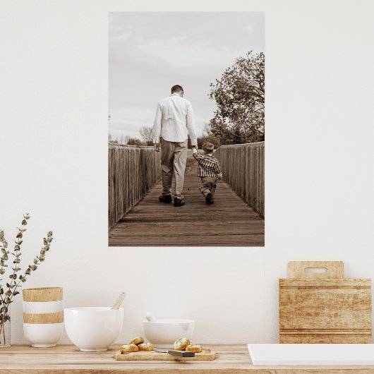 Poster Père et fils (Cuisine)