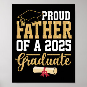Poster Père fier d'un senior diplômé de la promotion 2025