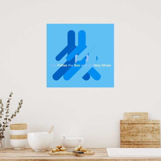 Poster Père Fils Saint-Esprit (Cuisine)