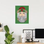 Poster Père Noël (Bureau à domicile)