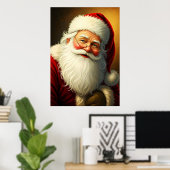 Poster père Noël (Bureau à domicile)