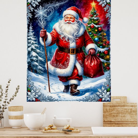 Poster Père Noël (Cuisine)