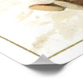 Poster père Noël 1913 avec ours en peluche et tuyau (Coin)